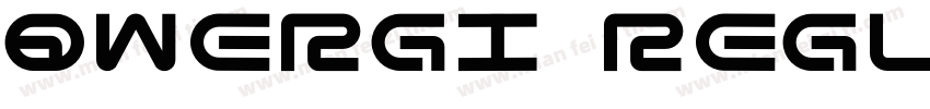 Qwergi Regular字体转换